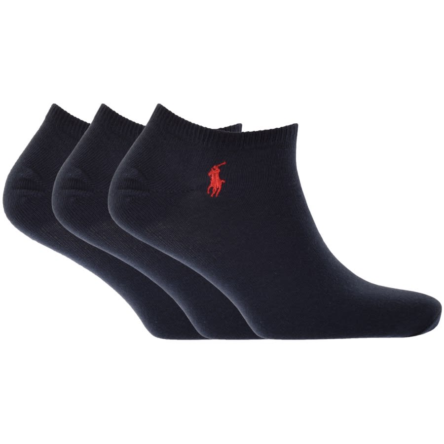 Alternative Image for ProductRalph Lauren 3 Pack Trainer Socks Navy1